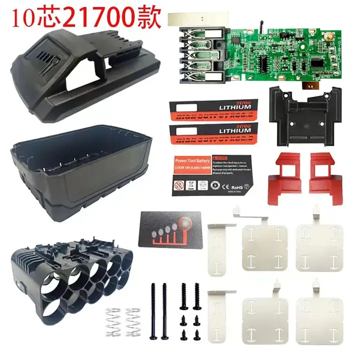 Boîte de rangement de batterie 10 cœurs 21700