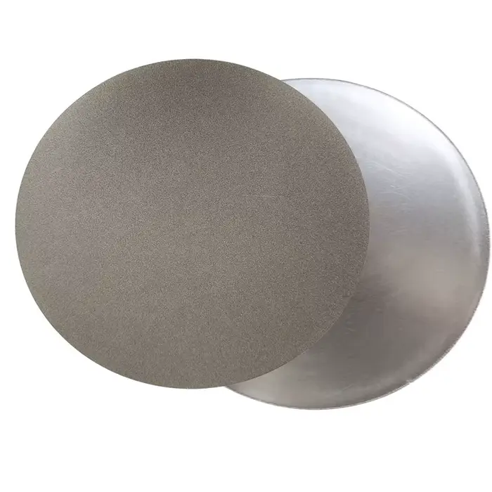 Disque de meulage diamant sans trou central, grain 80 à 1000 pouces, roues abrasives revêtues de 250