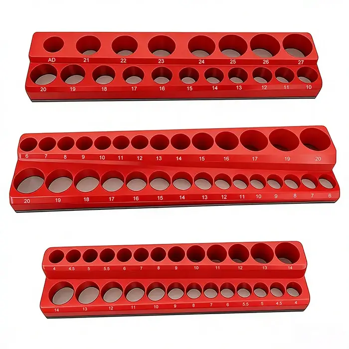Support de rangement magnétique pour douilles métriques/pouces