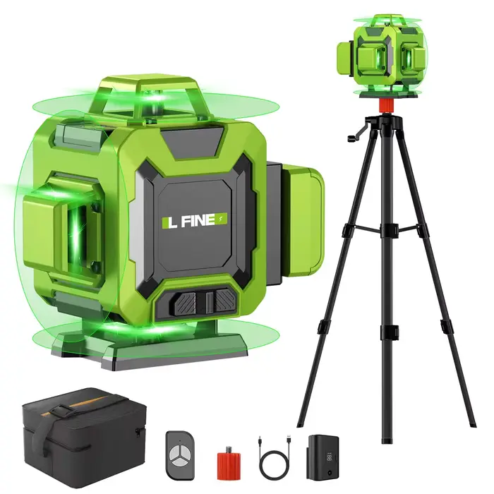 Lfine Laser Niveau 4D 16 Lignes avec Trépied de 39