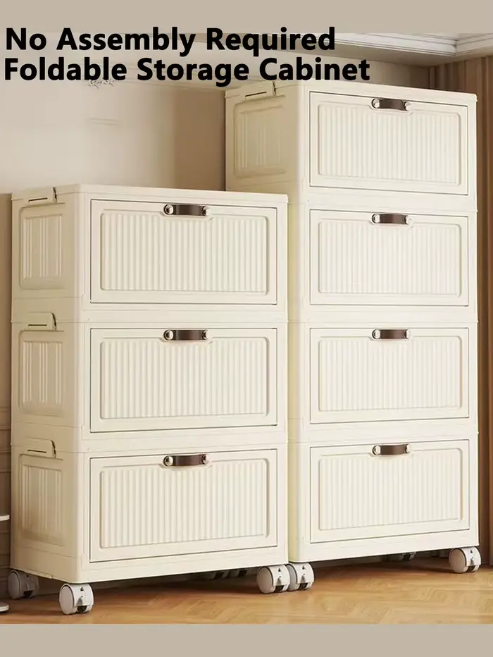 Armoire de rangement pliable à espace rabattable