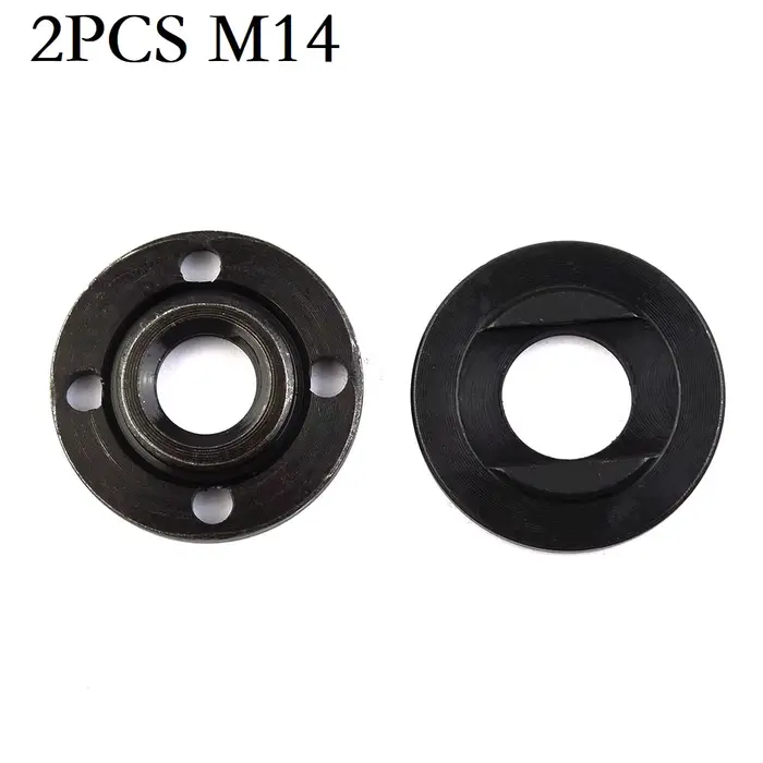 Jeu d'écrous de bride intérieure et extérieure pour meuleuse d'angle, filetage M14, 2 pièces, outils