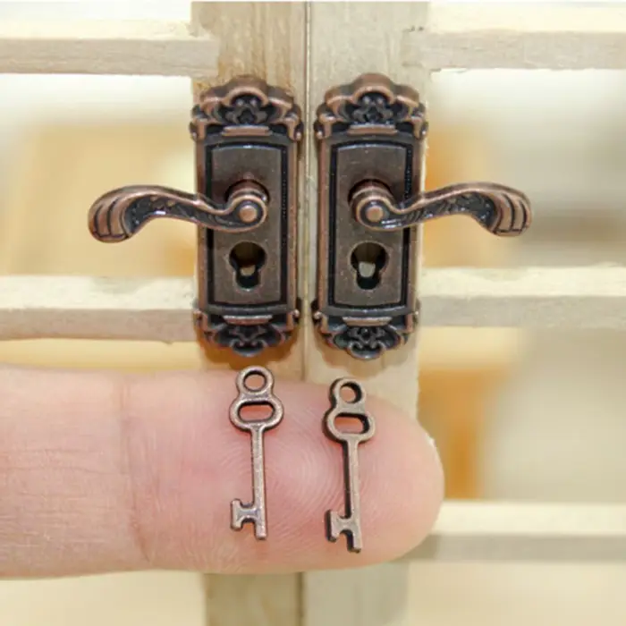 Ensemble de clés de serrure de maison de style rétro