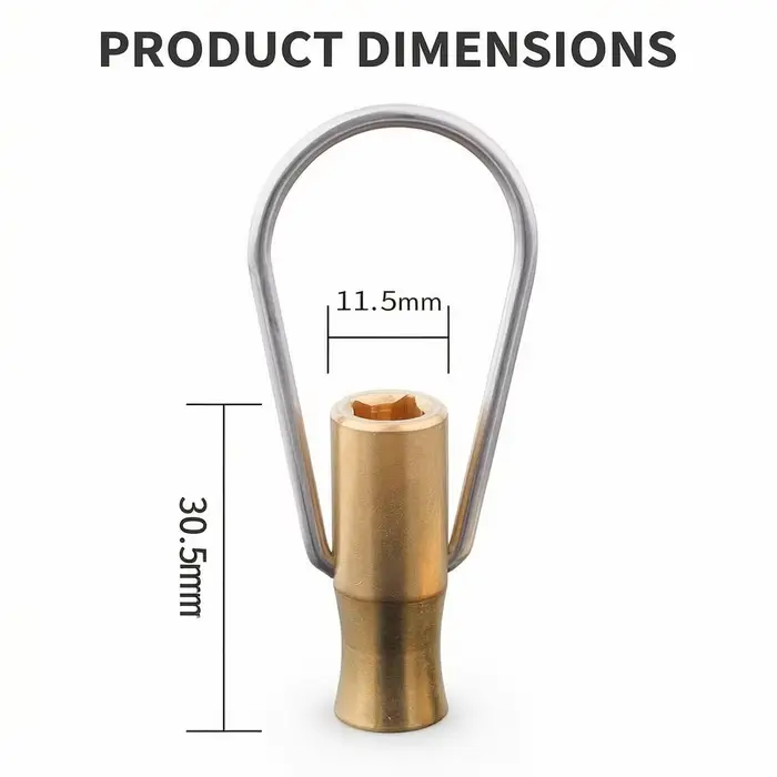 Clé spéciale en fer pour robinet de plomberie