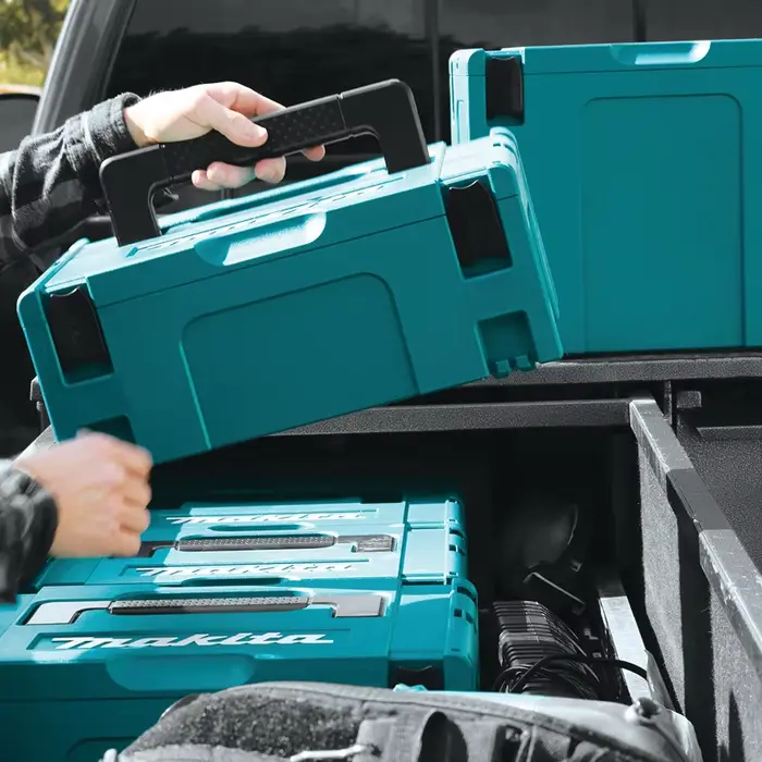 Makita 197211-7 Makpac boîtier imbriqué moyen empilable robuste Durable grande capacité boîte à outils de stockage 199853-3/821550-0