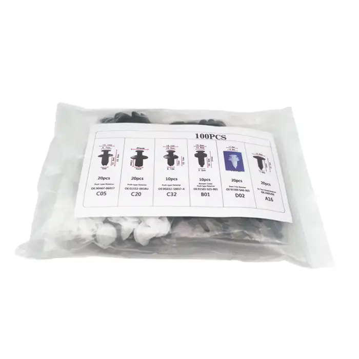 Kit de fixation automobile mixte pour carrosserie