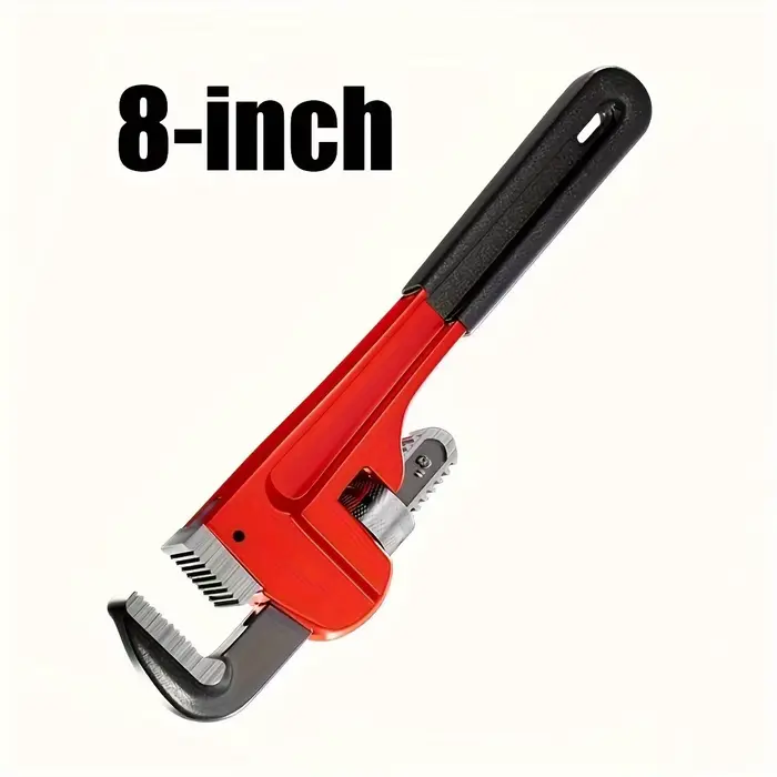 Clé à tuyau métallique robuste 8" 10" 12" – Clé à tuyau réglable épaissie antidérapante à grande ouv