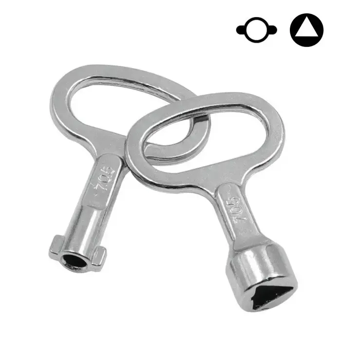 Clé universelle triangulaire à fente pour boîtier de distribution