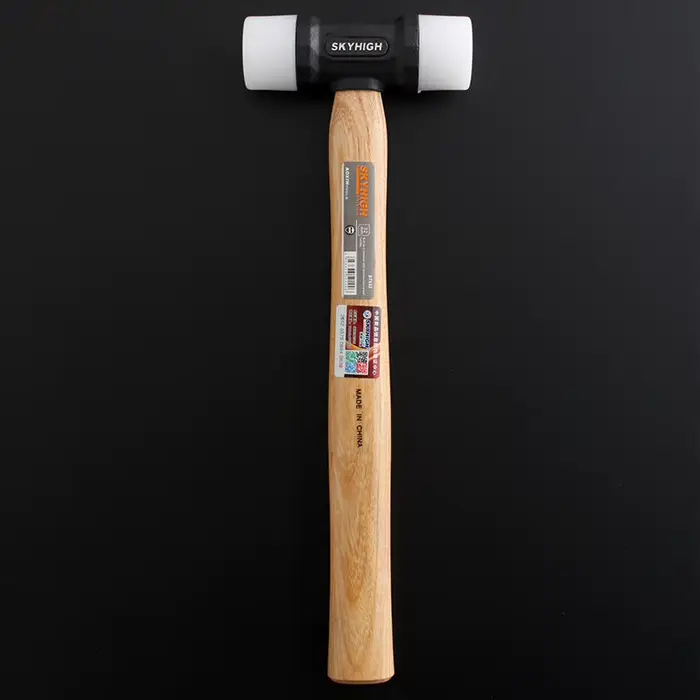 Marteau de maroquinerie en nylon de 32 mm avec manche en bois de noyer