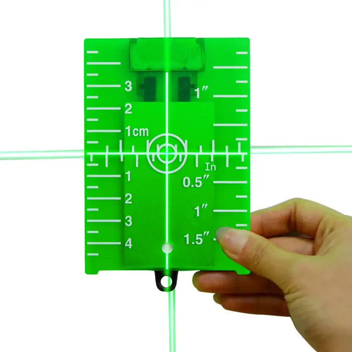 Plaque de nivellement laser verticale/horizontale avec ligne rouge/verte