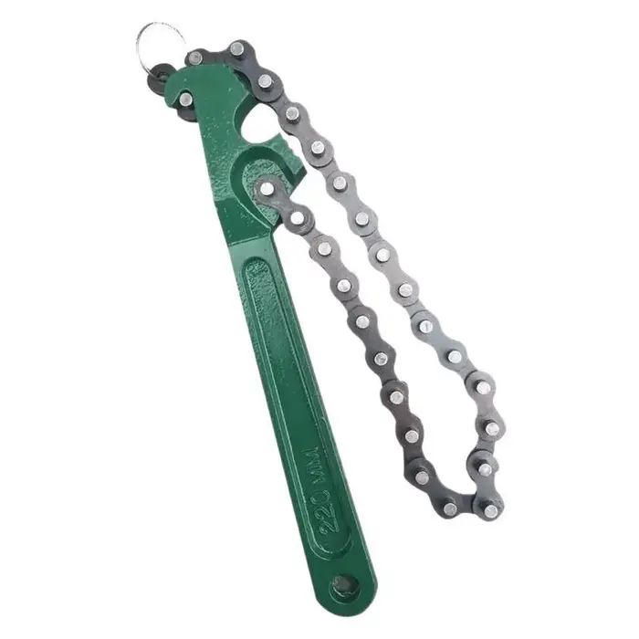 Clé de filtre à chaîne de 12 pouces, sangle de filtre de Machine à huile, raccords de tuyaux multifo