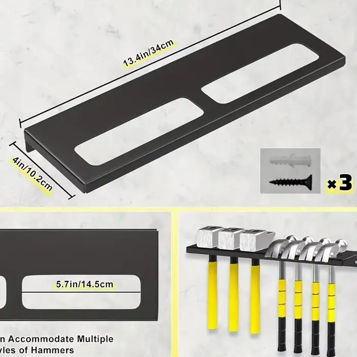 Support mural en acier robuste pour outils