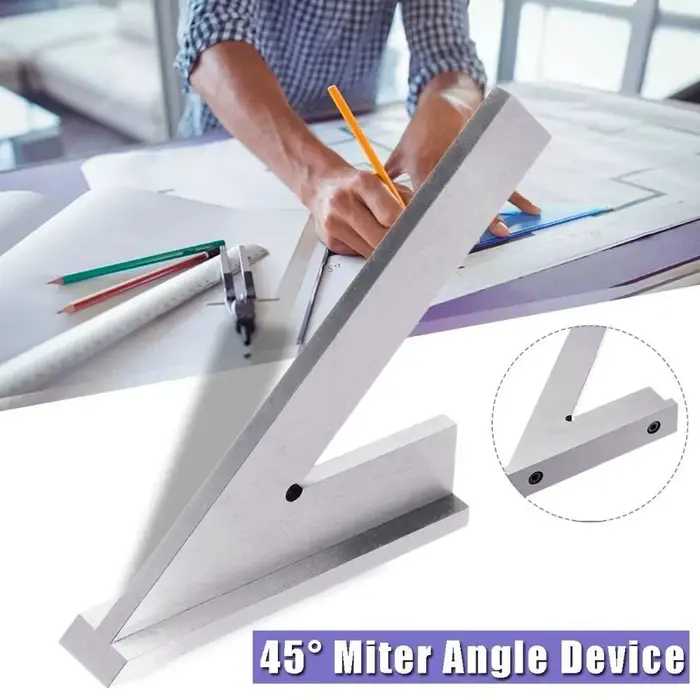 45 ° Règle d'angle plate à 45 degrés