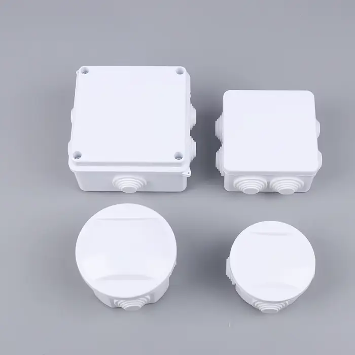 Boîtier de raccordement blanc étanche IP65 pour câbles