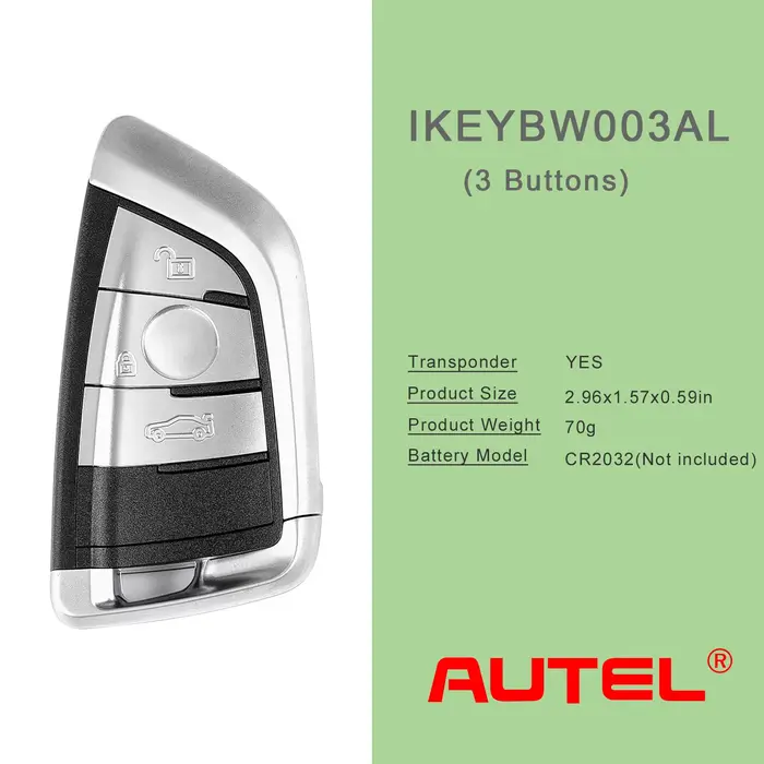 Clé Autel Razor Style IKEYBW003AL IKEYBW004AL pour BMW 3 4 boutons clé universelle intelligente fonctionnant avec programmeur de clé MaxiIM KM100 E