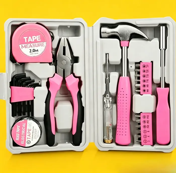 Boîte à outils multifonctionnelle rose très vendue