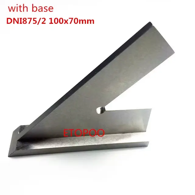 Mesure carrée à bord plat à 45 degrés
