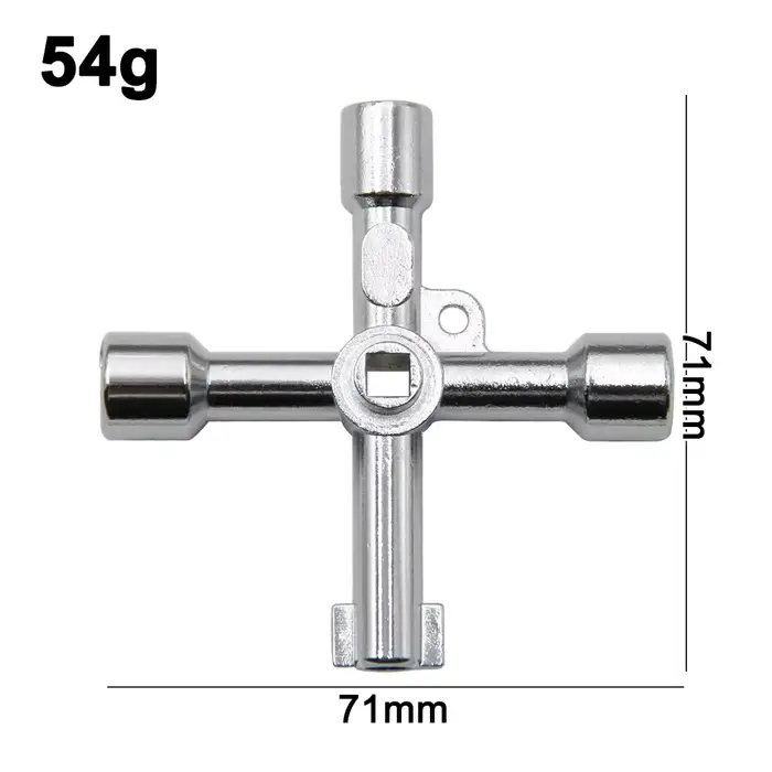 Tournevis à main multifonctionnel 4 en 1 croisé Portable en argent, combinaison de têtes de tournevi