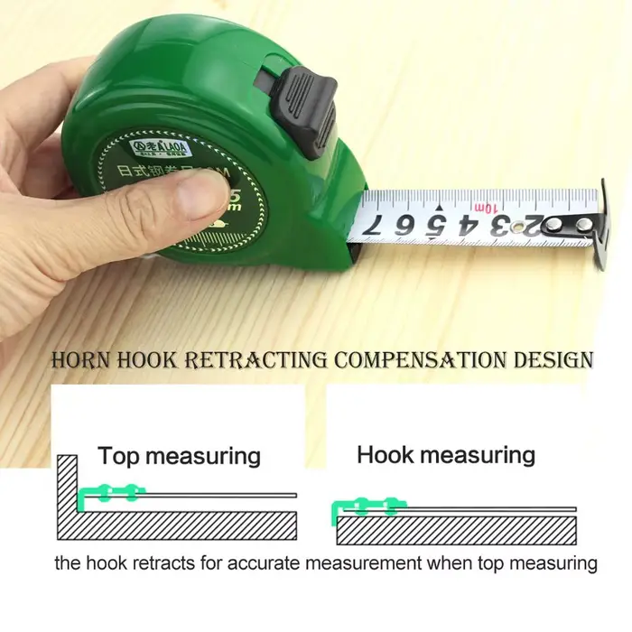 LAOA – règle en acier de Type japonais 3m/5m/7.5m/10m, ruban à mesurer, Roulette, Double face, ruban à mesurer, outils de mesure rétractables