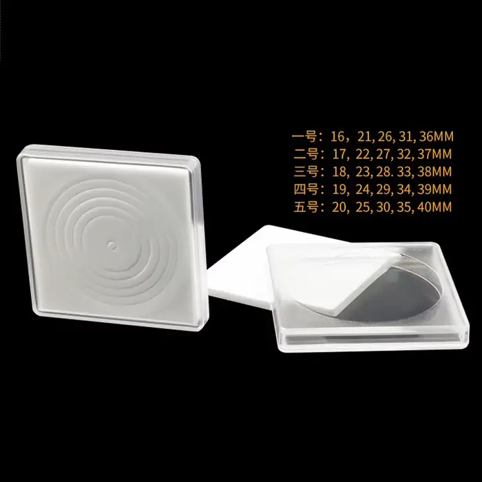 Boîte de rangement de pièces de monnaie carrée