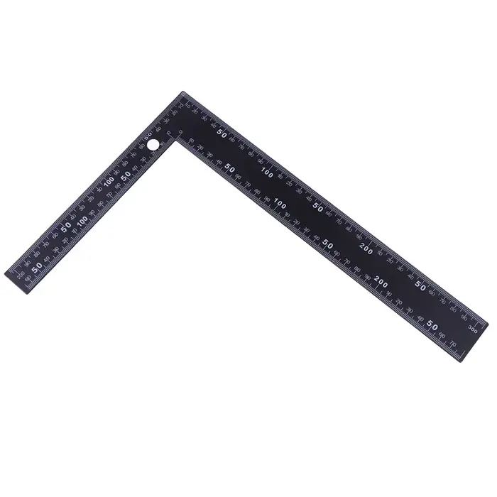 Règle d'angle à angle droit noire