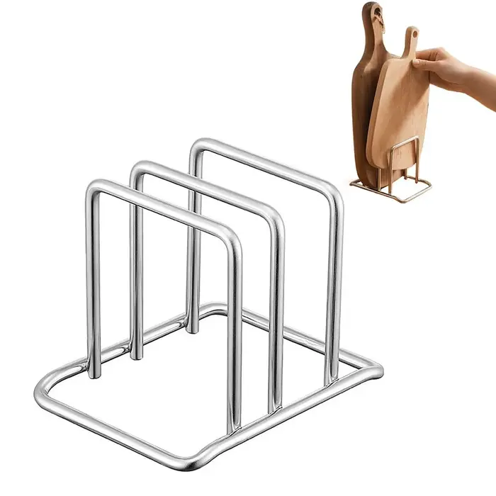 Support de planche à découper Durable en acier inoxydable