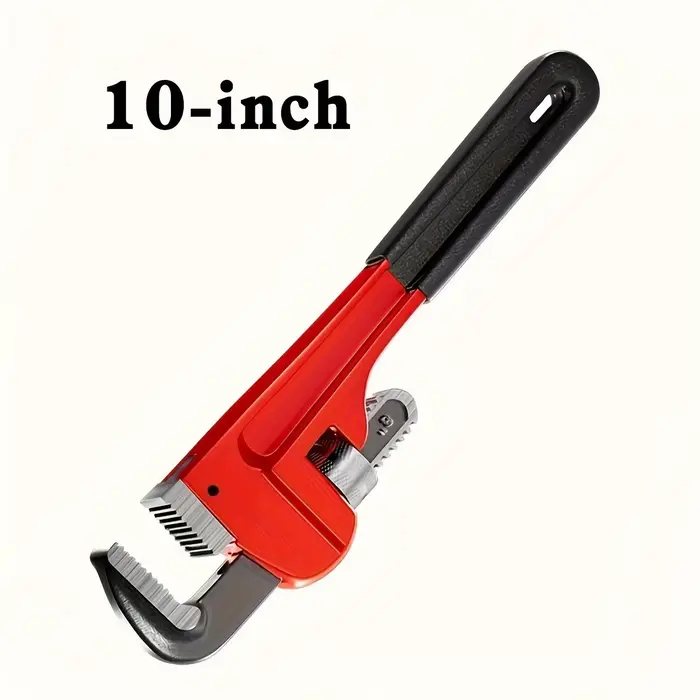 Clé à tuyau droite réglable robuste de 8 pouces/10 pouces/12 pouces