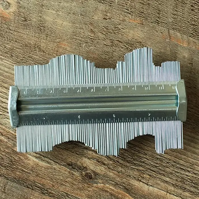 Outil de mesure de duplicateur de contour en métal, jauge de fierté, outil de charpentier, 5 po, 6 p