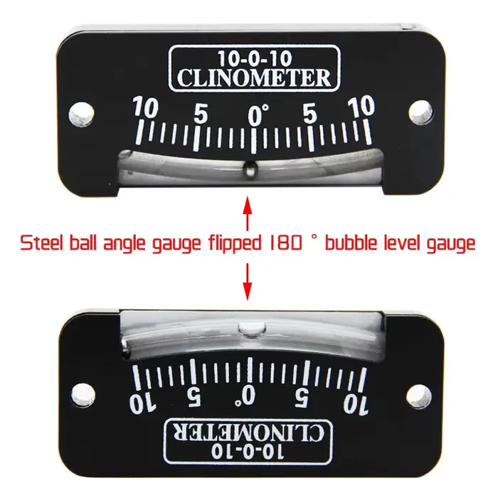 Inclinomètre à bille d'acier, instrument de mesure mécanique, compteur d'angle, compteur de pente de