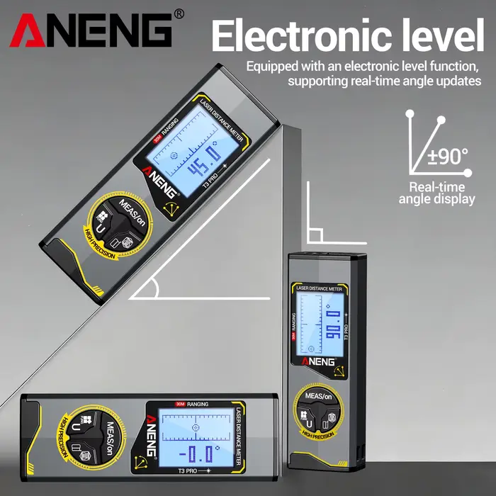 Télémètre laser ANENG T3 T3 Pro T5 T5 Pro 30M 50M