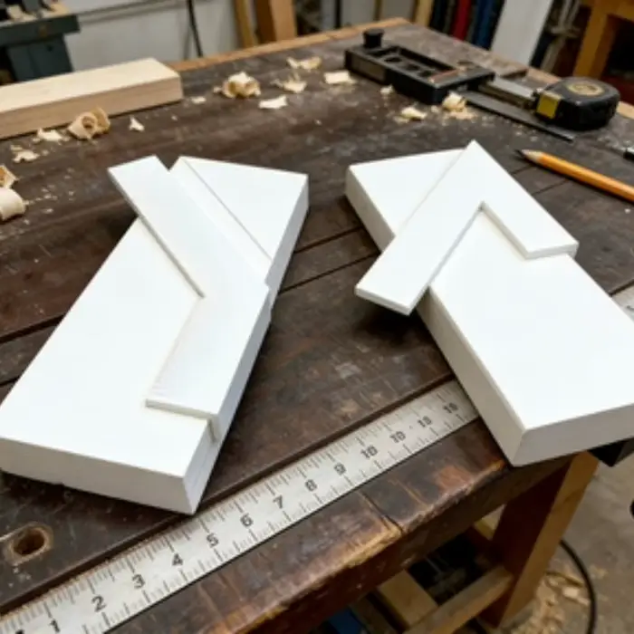 2 pièces – Guide d'angle 3D imprimé pour le travail du bois