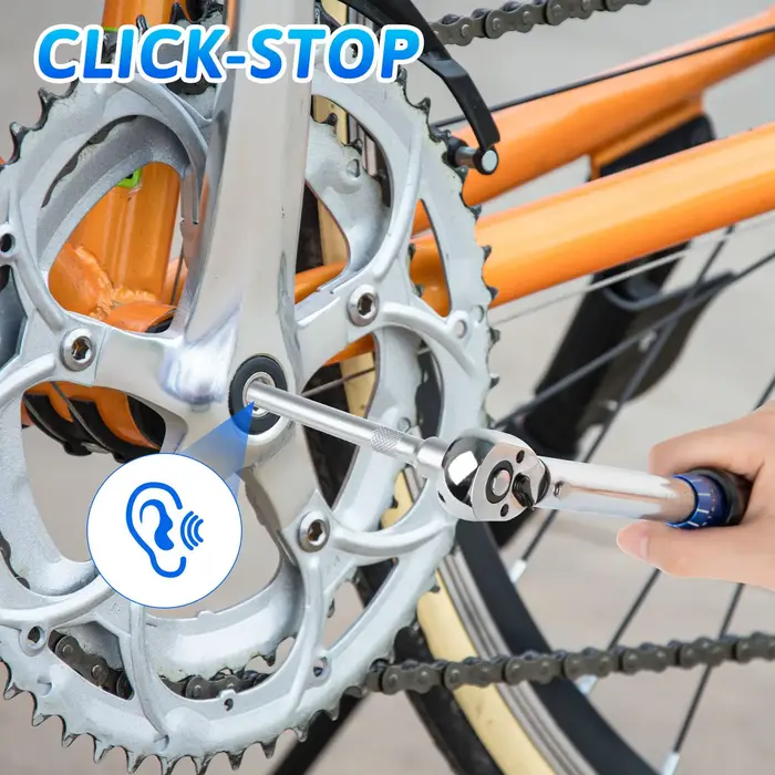 Clé dynamométrique Rafford 1/4 pouce 2-24 Nm avec tête à cliquet réversible 72 dents