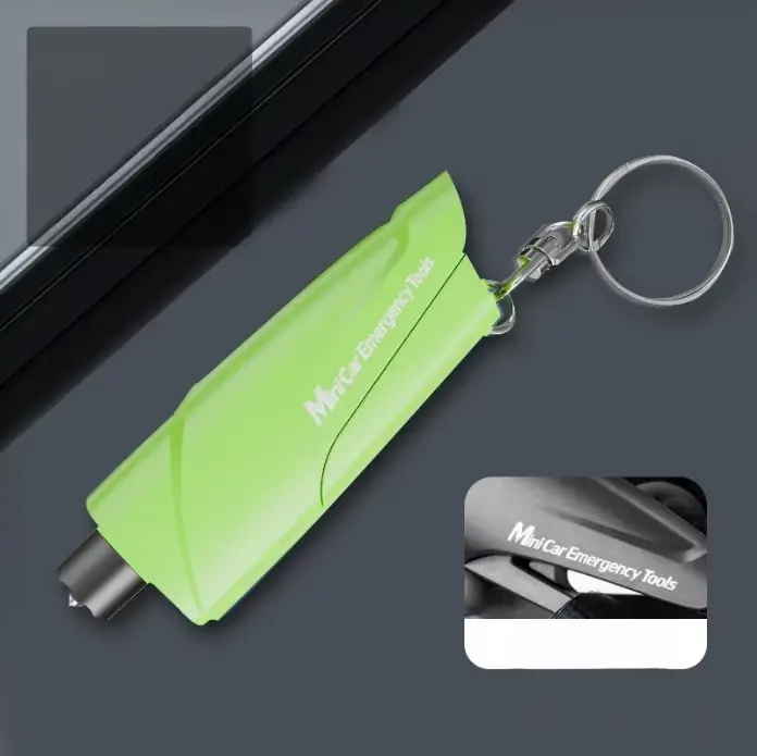 Marteau de sécurité automobile multifonctionnel portable pour briser les vitres en cas d'urgence
