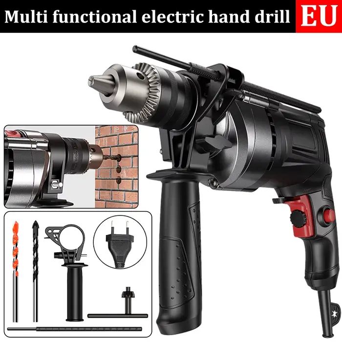 Perceuse Électrique Perceuse Électrique Marteau Rotatif 780W 3000RPM Électrique Perceuse À Main Outi