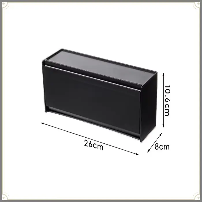 Boîte de rangement magnétique de type coquille japonaise en matériau HIPS