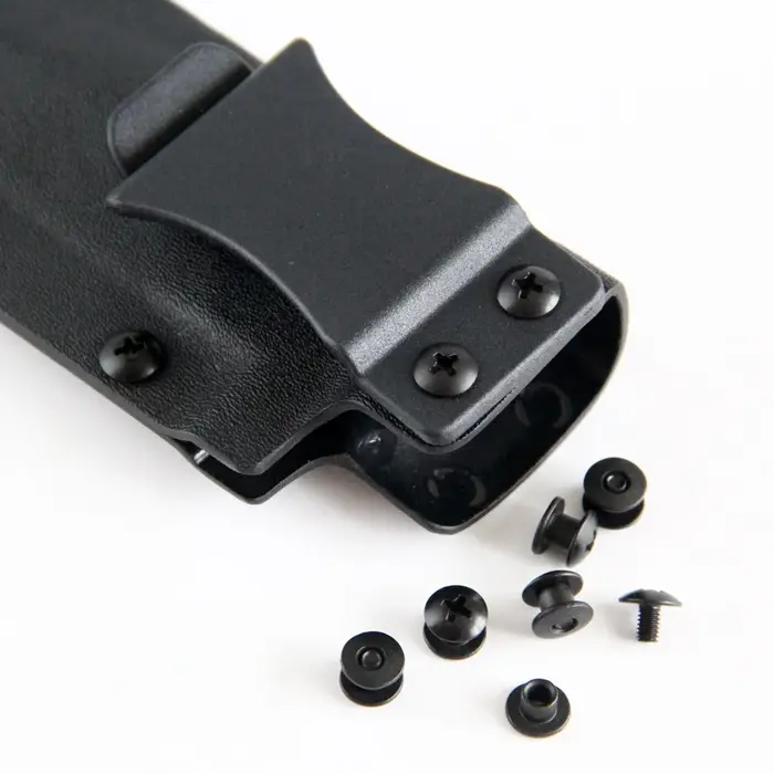 Kit de vis à tête transversale pour vis Chicago, 100 pièces, en acier noir, pour bricolage, gaine de