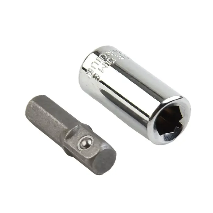 1/4 "entraînement carré à 1/4" douille à percussion à tige hexagonale + 1/4 support d'adaptateur