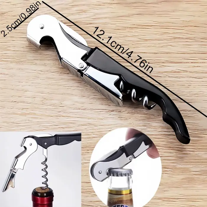 1 pièce Tire-bouchon de sommelier professionnel en acier inoxydable