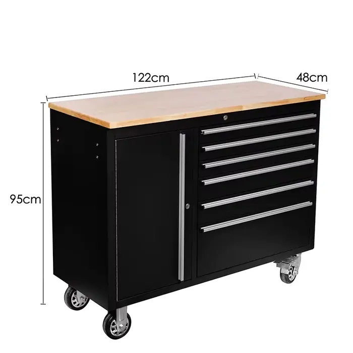 Boîte à outils à 7 tiroirs pour atelier de réparation automobile
