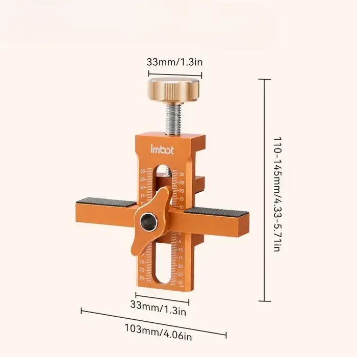 Gabarit d'installation de porte d'armoire à bois