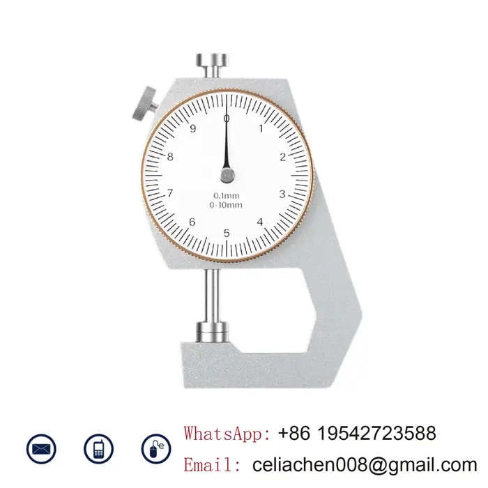Jauge d'Épaisseur 0-20mm Haute Précision Digitale ou à Aiguille Pour Verre Plaque Composite Nacre Acier Outil de Mesure Murale Portable Têtes Multiples