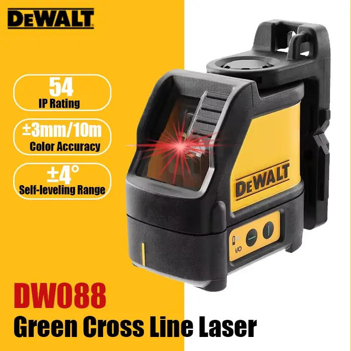 Niveau laser DEWALT 2 lignes DW088 50M