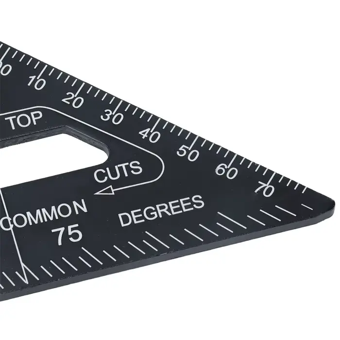 Règle d'angle métrique en pouces