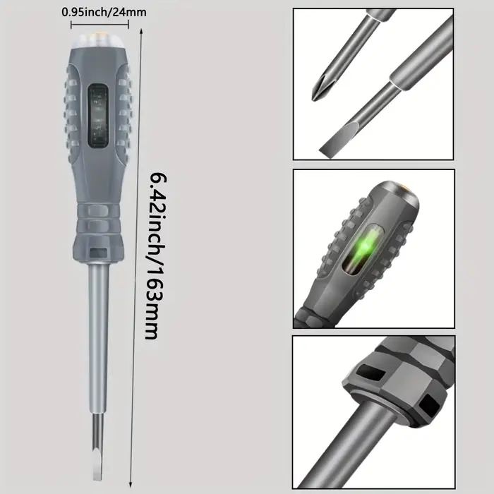 Tournevis de Test multifonctionnel pour électricien