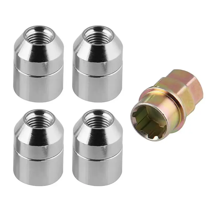 Serrure de roue antivol universelle, 4 serrures, 1 clé, accessoires, installation facile, LDPKg, M12
