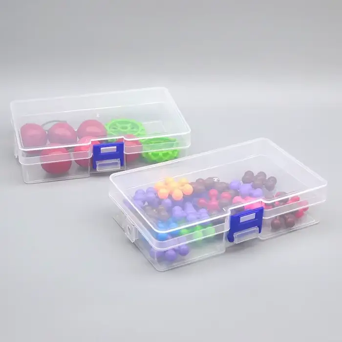 5 boîtes de rangement en plastique transparent pouvant accueillir des petits articles