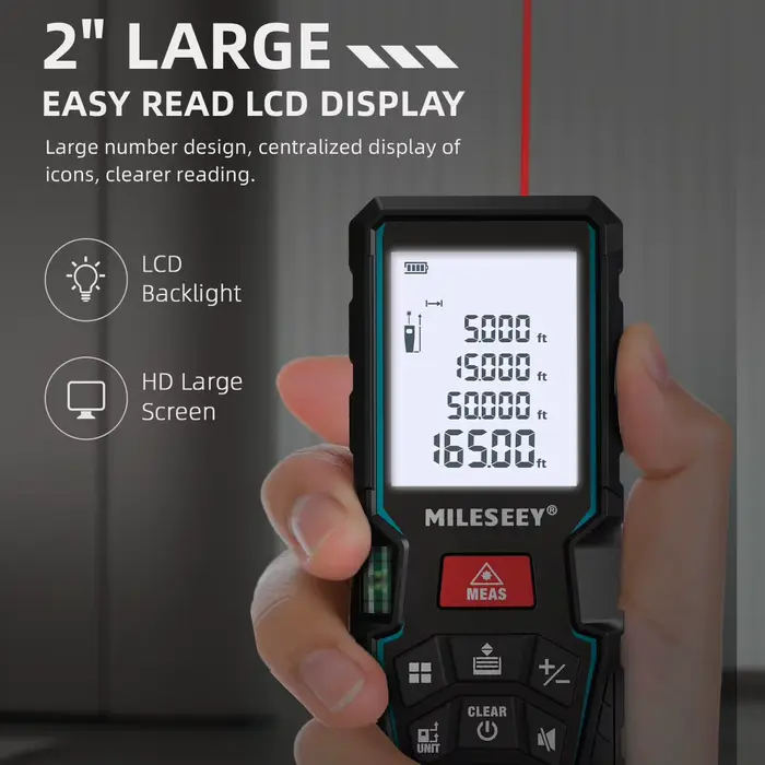 MILESEEY télémètre Laser D5T Bluetooth ruban à mesurer