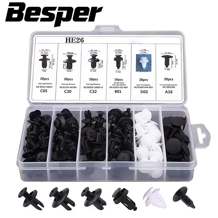 Kit de fixation automobile mixte pour carrosserie
