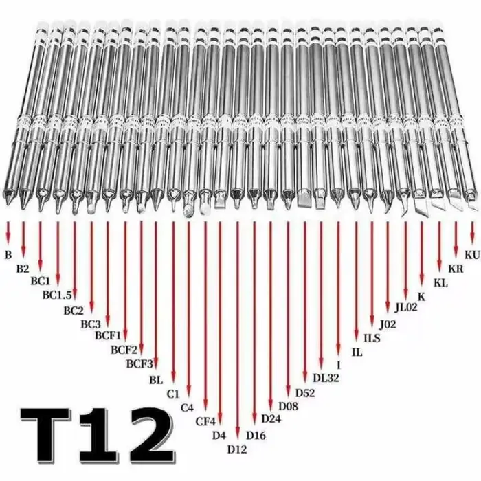 Pointes de fer à souder T12, outils de soudage, fer à souder électrique pour Kits de Station de soud
