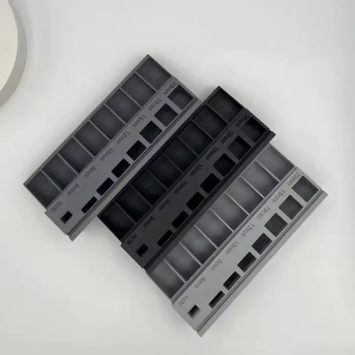 Trieur Portable pratique longueur de vis plateau de tri organisateur magasin écrous nouveau avec 7 fentes de mesure M3 boulon tiroirs de rangement